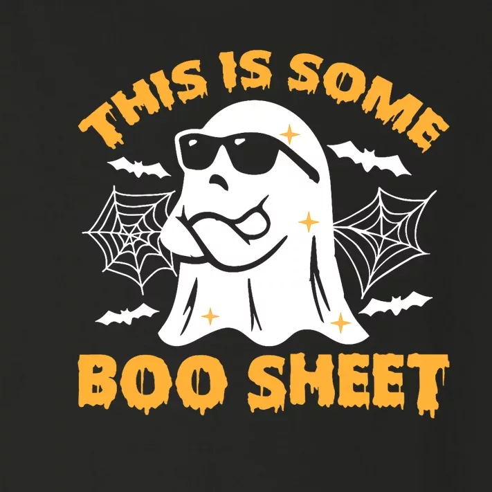 This Is Some Boo Sheet Cool Ghost Funny Halloween Costume Toddler Long Sleeve Shirt