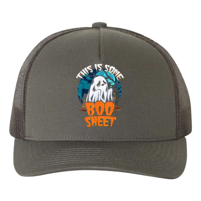 This Is Some Boo Sheet Ghost Halloween Costume Yupoong Adult 5-Panel Trucker Hat