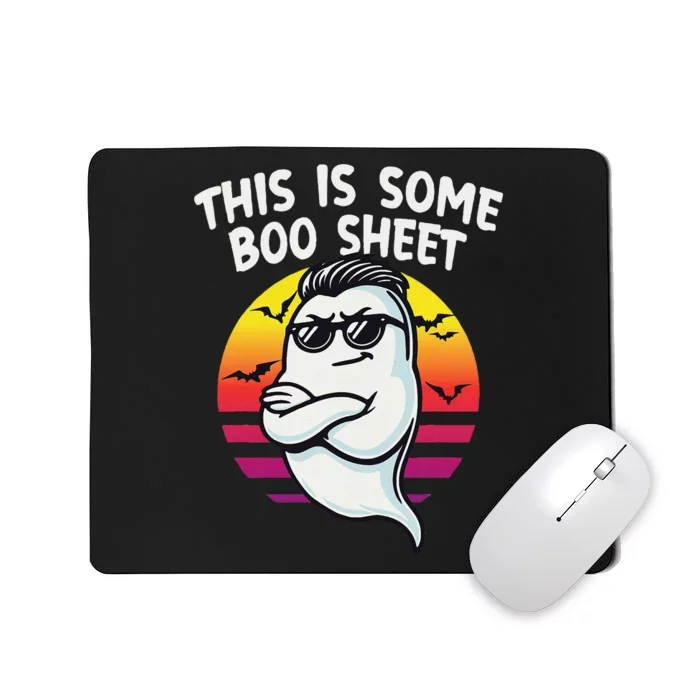 This Is Some Boo Sheet Funny Retro Halloween Ghost Mousepad