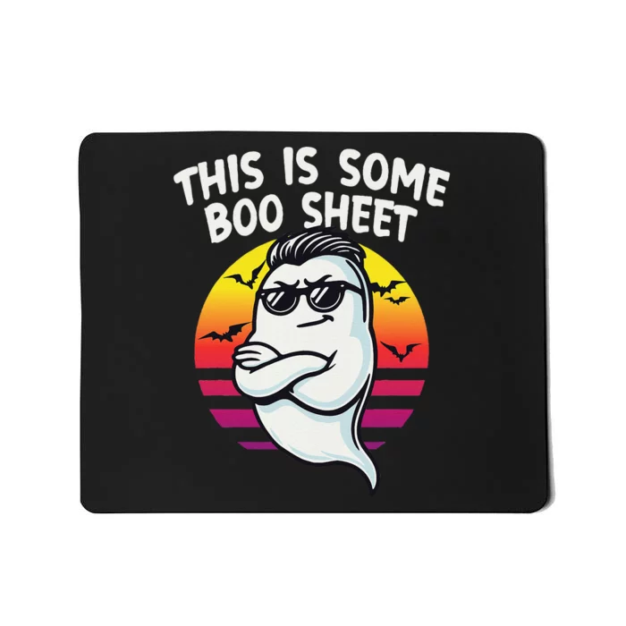 This Is Some Boo Sheet Funny Retro Halloween Ghost Mousepad