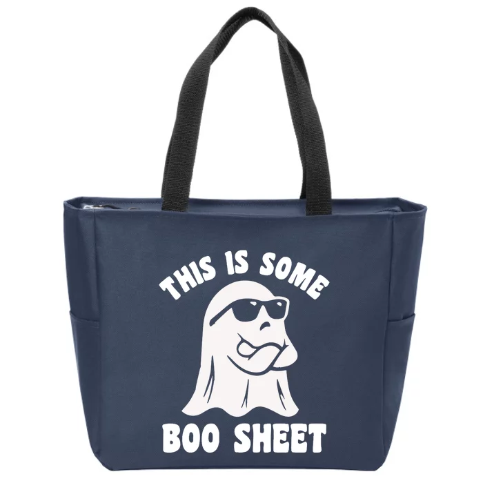 This Is Some Boo Sheet Zip Tote Bag