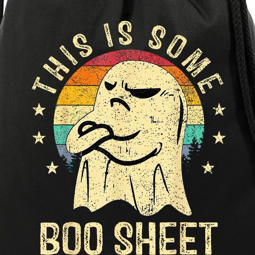 This Is Some Boo Sheet Ghost Sunglasses Halloween Drawstring Bag