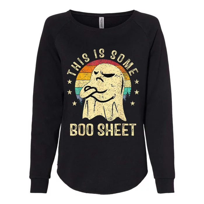 This Is Some Boo Sheet Ghost Sunglasses Halloween Womens California Wash Sweatshirt