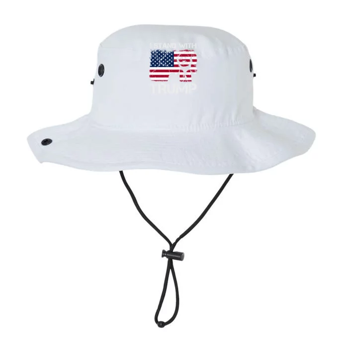 Trump I Stand With Trump With 4th Of July America Flag Retro Meaningful Gift Legacy Cool Fit Booney Bucket Hat