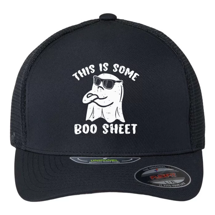 This Is Some Boo Sheet Halloween Ghost Funny Gift Flexfit Unipanel Trucker Cap