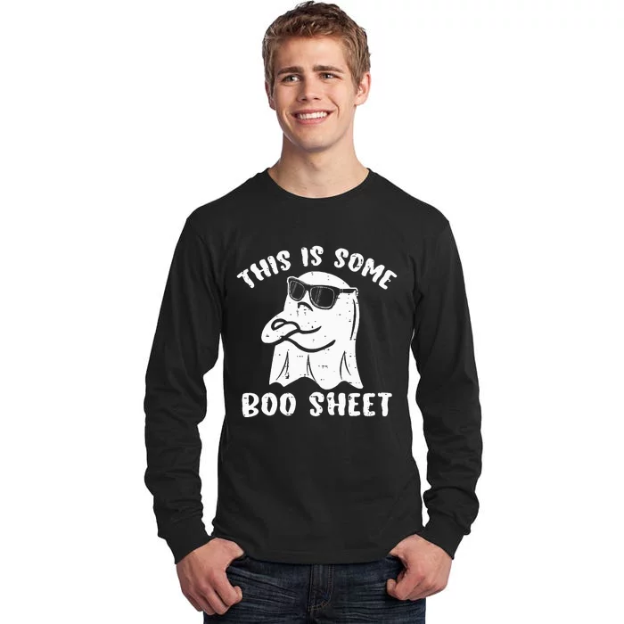 This Is Some Boo Sheet Halloween Ghost Funny Gift Tall Long Sleeve T-Shirt