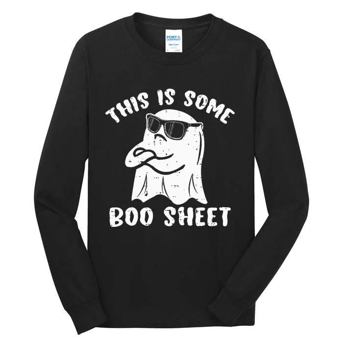 This Is Some Boo Sheet Halloween Ghost Funny Gift Tall Long Sleeve T-Shirt