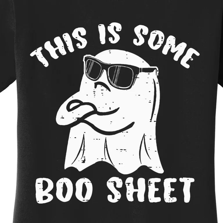 This Is Some Boo Sheet Halloween Ghost Funny Gift Women's T-Shirt