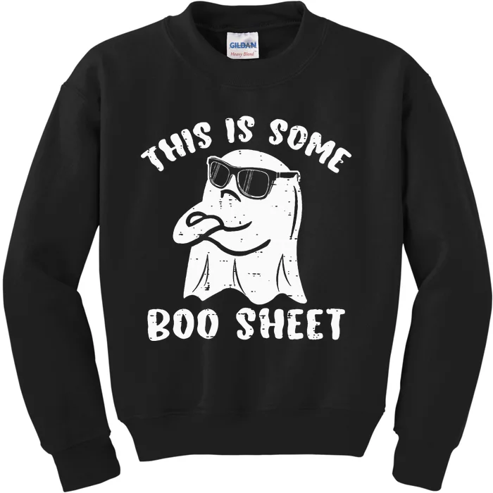 This Is Some Boo Sheet Halloween Ghost Funny Gift Kids Sweatshirt