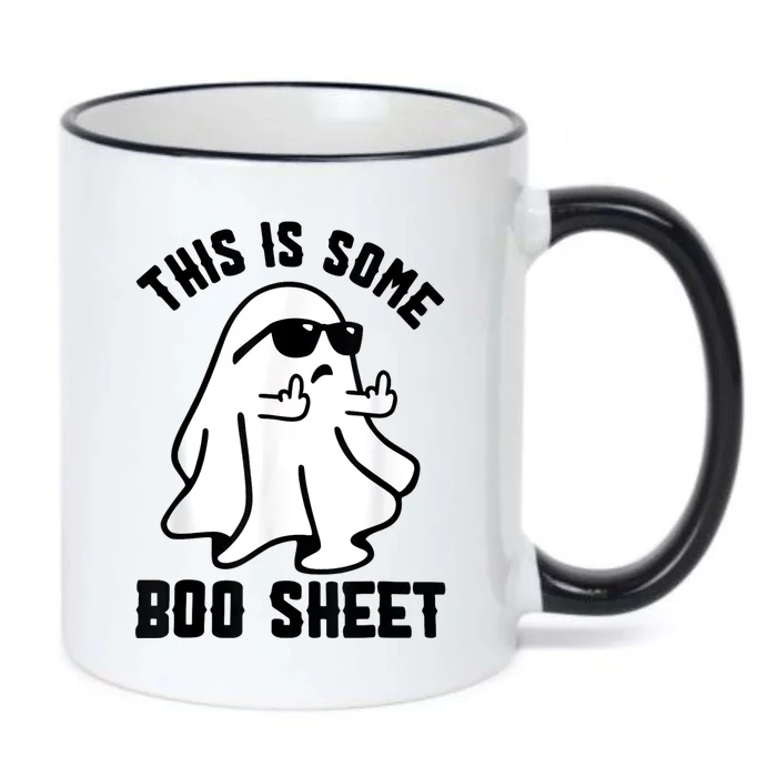 This Is Some Boo Sheet Ghost Halloween Costume Black Color Changing Mug