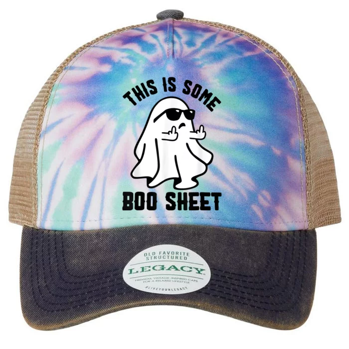 This Is Some Boo Sheet Ghost Halloween Costume Legacy Tie Dye Trucker Hat