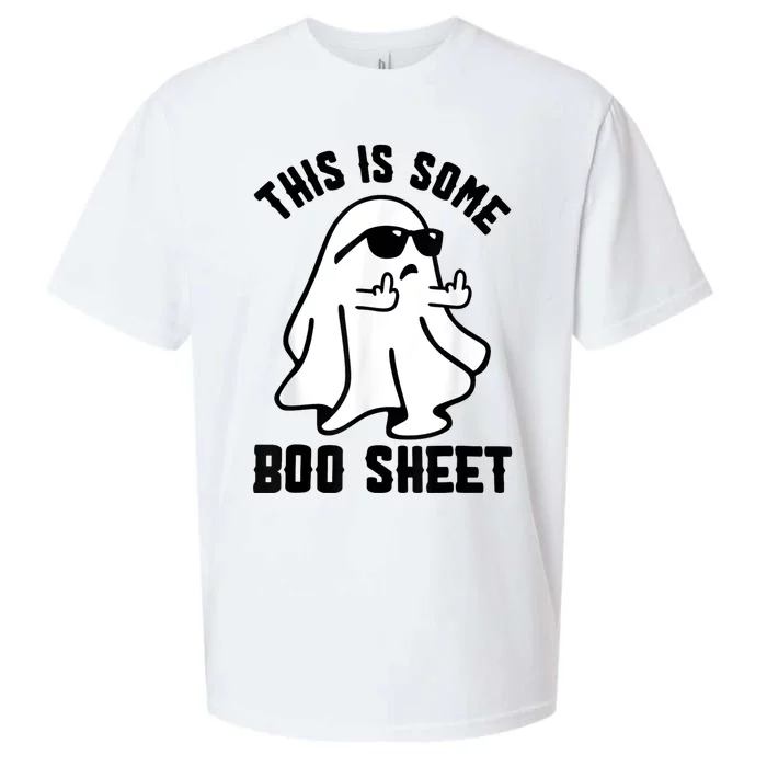 This Is Some Boo Sheet Ghost Halloween Costume Sueded Cloud Jersey T-Shirt