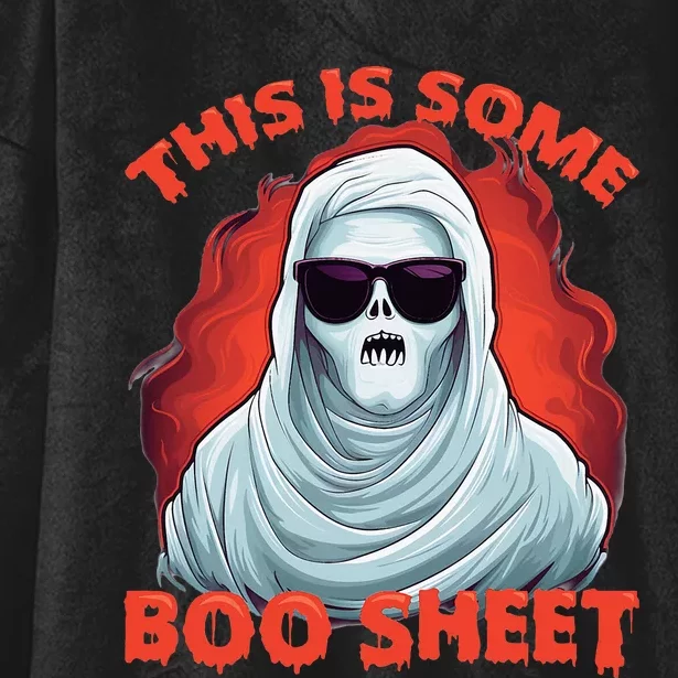 This Is Some BooSheet Halloween Ghost Costume Hooded Wearable Blanket