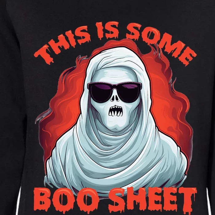 This Is Some BooSheet Halloween Ghost Costume Womens California Wash Sweatshirt