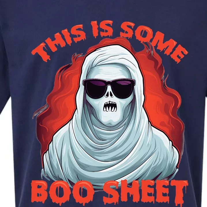 This Is Some BooSheet Halloween Ghost Costume Sueded Cloud Jersey T-Shirt