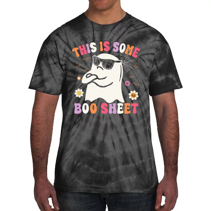 This Is Some Boo Sheet Groovy Halloween Ghost Tie-Dye T-Shirt