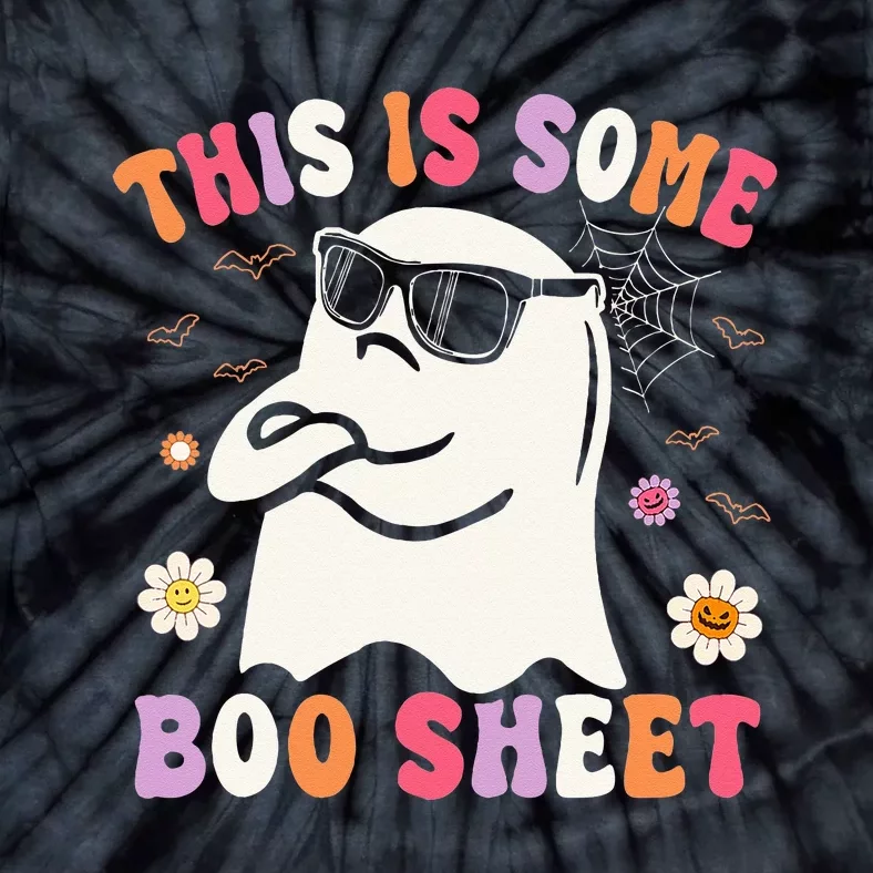 This Is Some Boo Sheet Groovy Halloween Ghost Tie-Dye T-Shirt