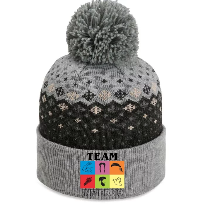 Team Infierno The Baniff Cuffed Pom Beanie