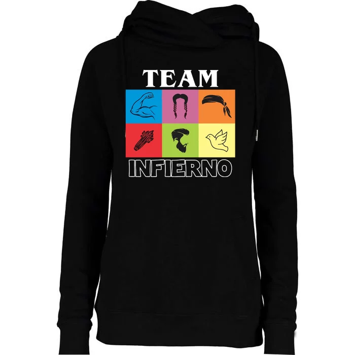 Team Infierno Womens Funnel Neck Pullover Hood