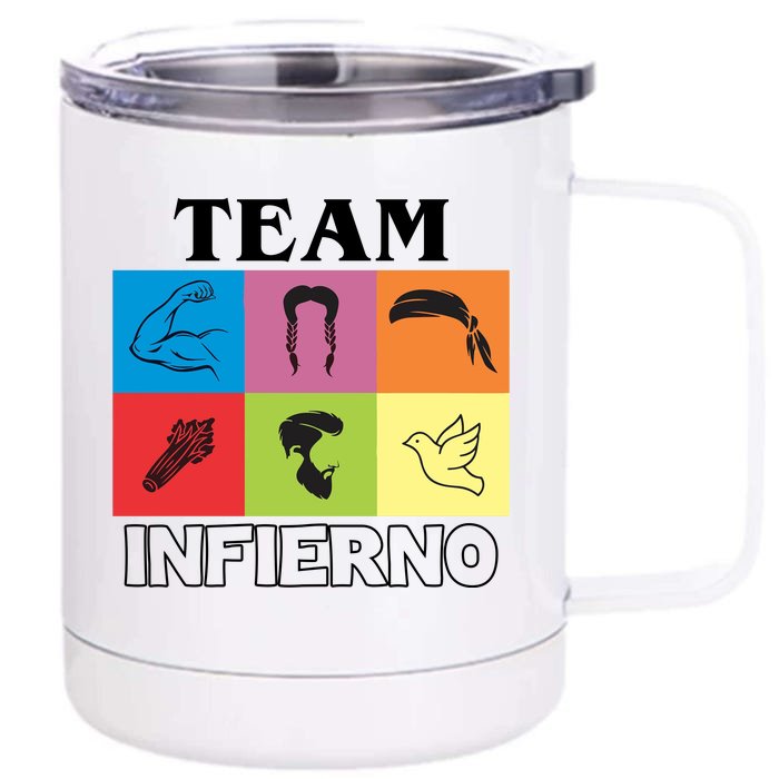 Team Infierno Front & Back 12oz Stainless Steel Tumbler Cup