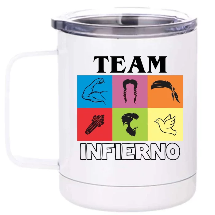 Team Infierno Front & Back 12oz Stainless Steel Tumbler Cup