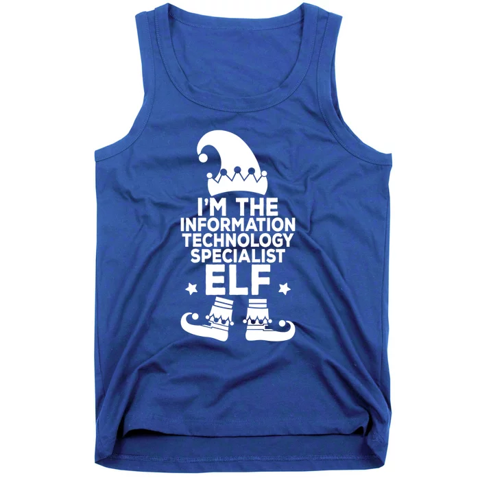 The Information Technology Specialist Elf Matching Christmas Meaningful Gift Tank Top