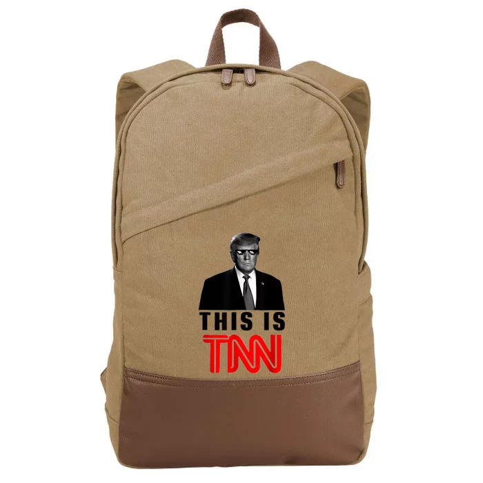 This Is TNN Funny Trump This Is TNN Cotton Canvas Backpack