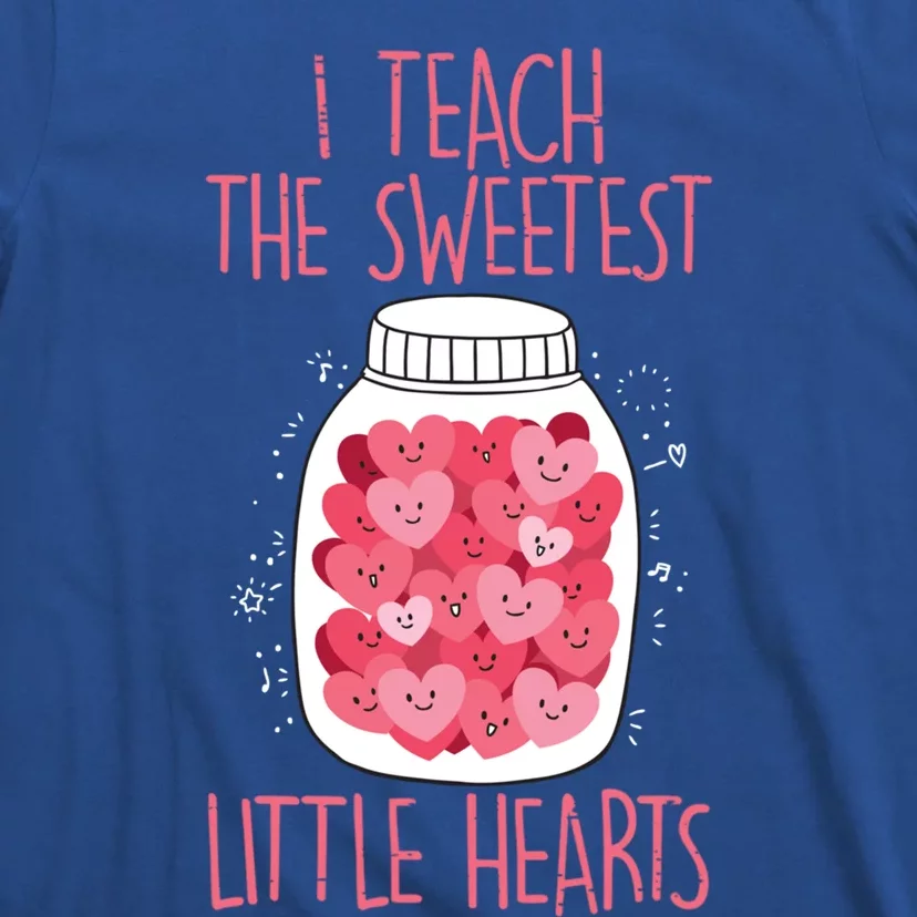 Teacher I Teach The Sweetest Hearts Teacher Valentines Day Gift T-Shirt