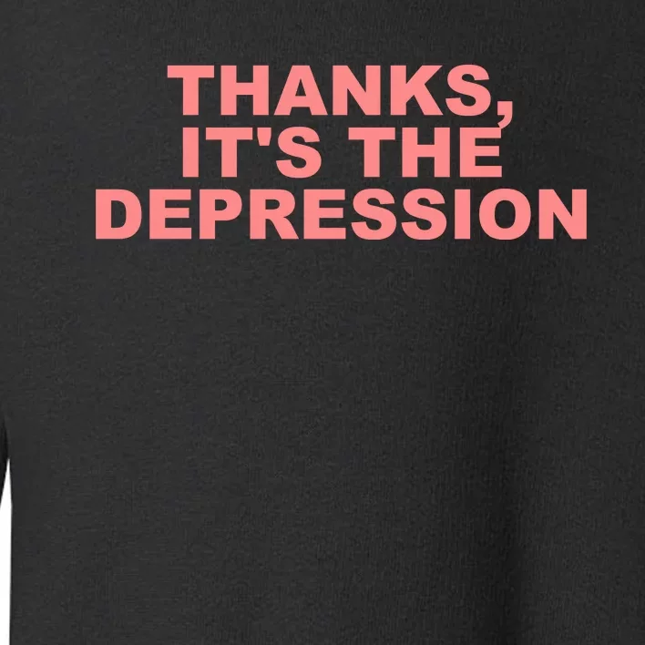 Thanks ItS The Depression Toddler Sweatshirt