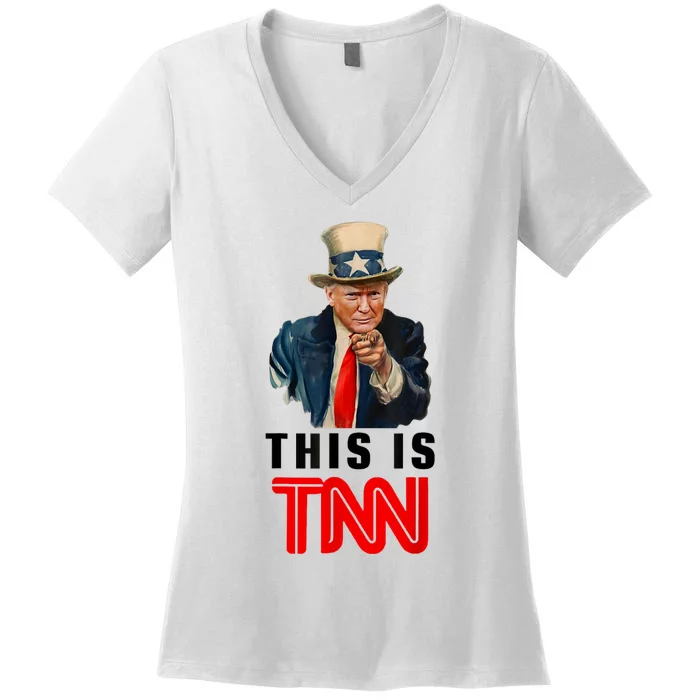 This Is TNN Funny Trump Women's V-Neck T-Shirt