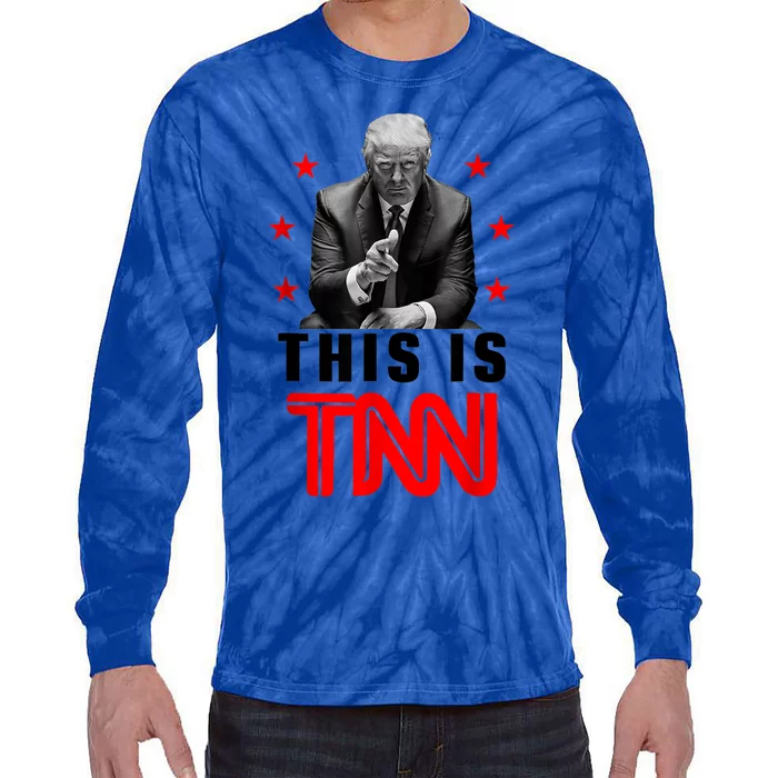 This Is TNN Funny Trump Tie-Dye Long Sleeve Shirt