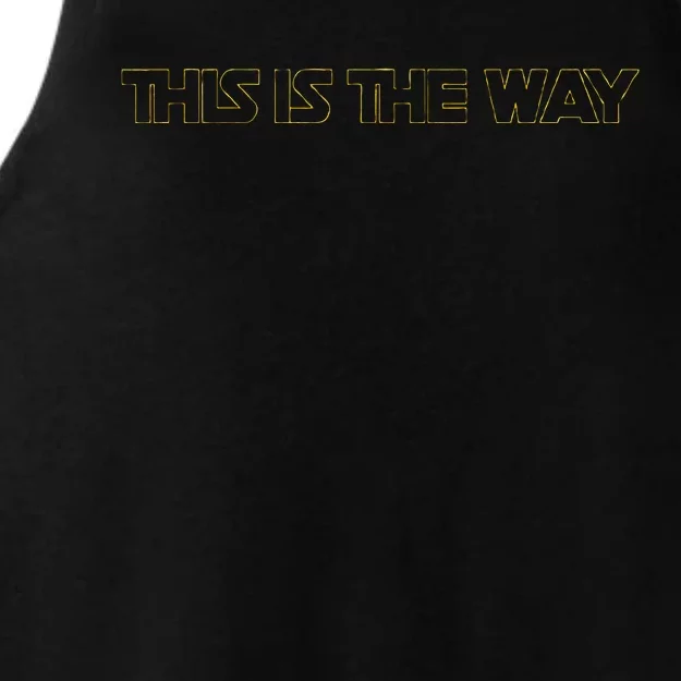 This is the Way Space Western Sci Fi Ladies Tri-Blend Wicking Tank