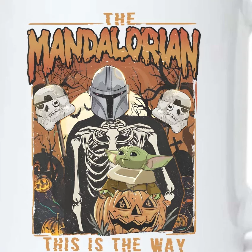 This Is The Way Skeleton Halloween Costume Pumpkin Jack O Lantern Black Color Changing Mug