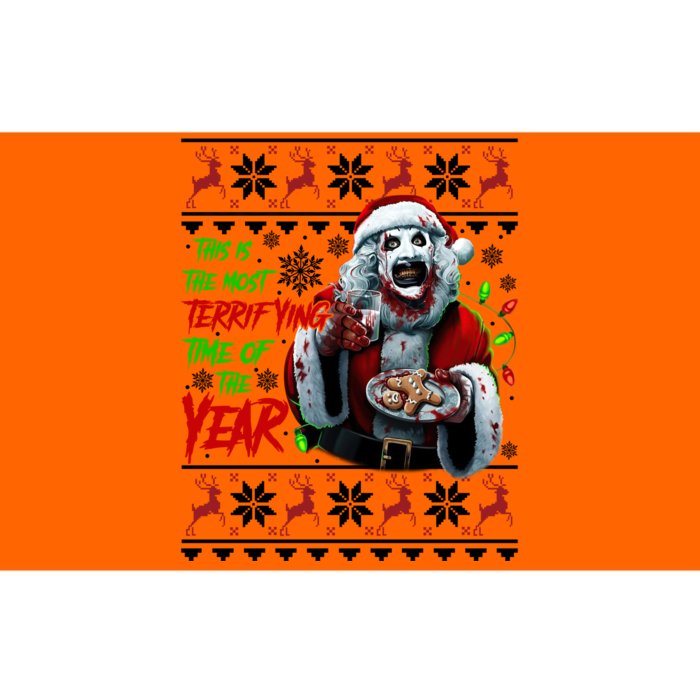 This Is The Most Terrifying Time Of The Year Art The Clown Santa Christmas Bumper Sticker