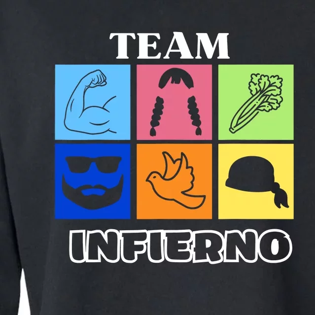 Team Infierno Cropped Pullover Crew