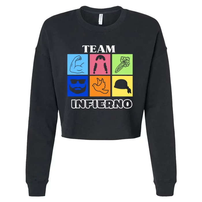 Team Infierno Cropped Pullover Crew