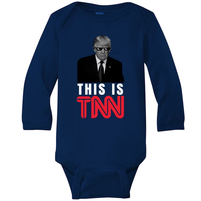 This Is TNN Funny Donald Trump Republican Baby Long Sleeve Bodysuit