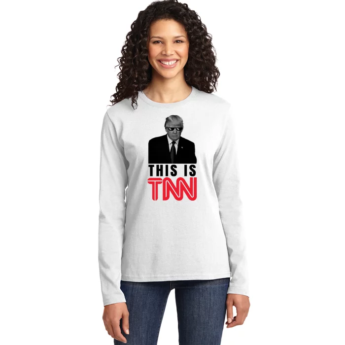 This Is TNN Funny Donald Trump Republican Ladies Long Sleeve Shirt