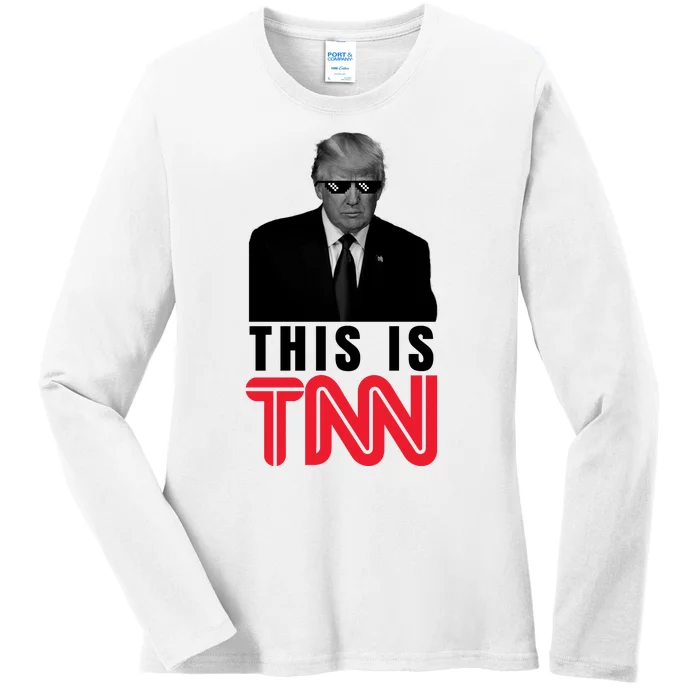 This Is TNN Funny Donald Trump Republican Ladies Long Sleeve Shirt