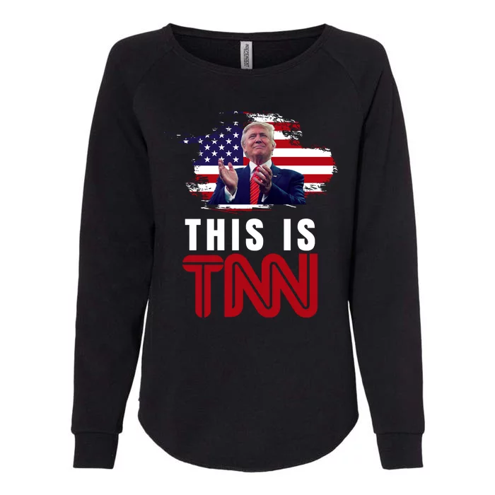 This Is TNN Pro Donald Trump USA Womens California Wash Sweatshirt