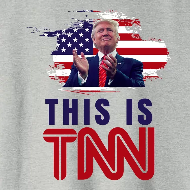 This Is TNN Pro Donald Trump USA Women's Crop Top Tee