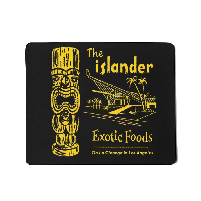 The Islander Tiki Bar Los Angeles Retro Vintage Mousepad