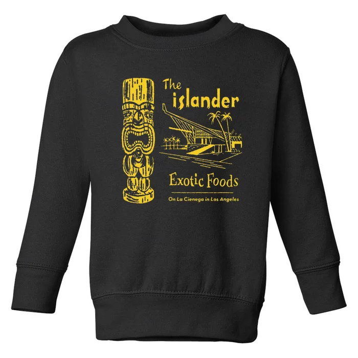 The Islander Tiki Bar Los Angeles Retro Vintage Toddler Sweatshirt