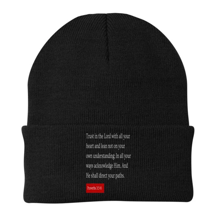 Trust in the Lord Proverbs 3  56 Christian Knit Cap Winter Beanie