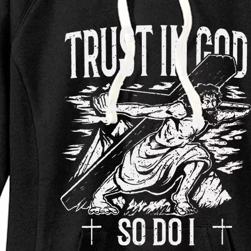 Trust In The Lord Christian Followers of Christ Women's Fleece Hoodie