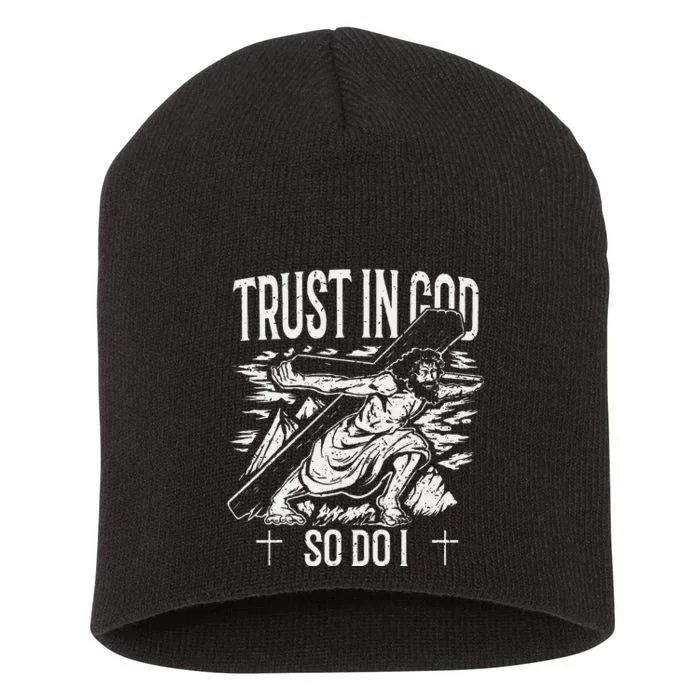 Trust In The Lord Christian Followers of Christ Short Acrylic Beanie