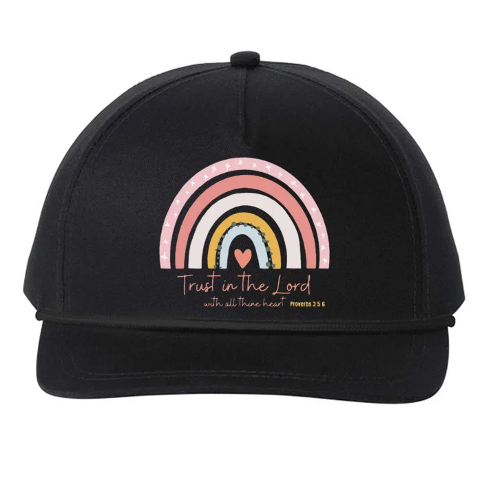 Trust In The Lord Christian Followers of Christ Snapback Five-Panel Rope Hat