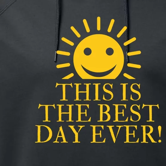 THIS IS THE BEST DAY EVER FUNNY CHRISTMAS Performance Fleece Hoodie