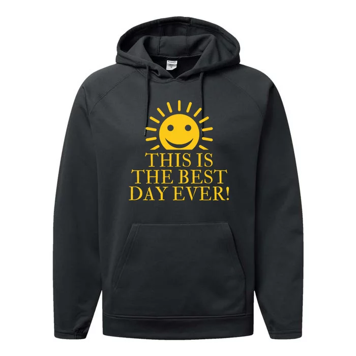 THIS IS THE BEST DAY EVER FUNNY CHRISTMAS Performance Fleece Hoodie