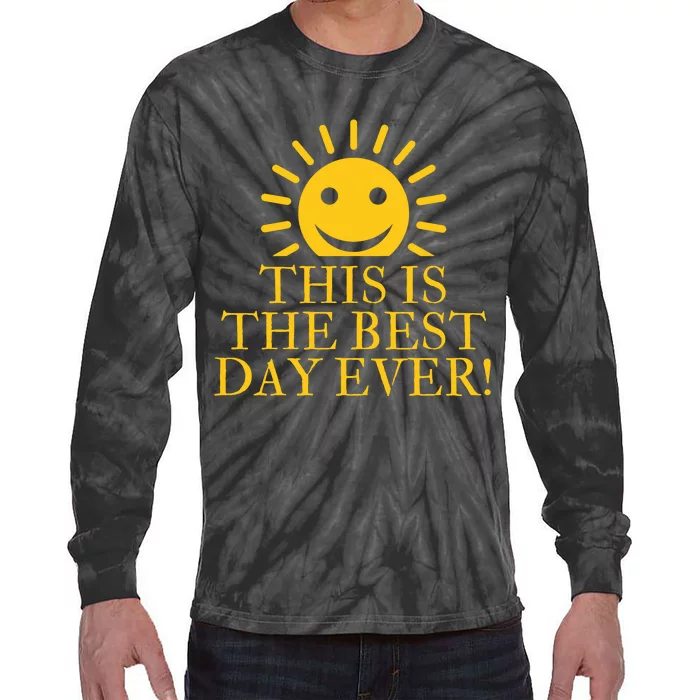 THIS IS THE BEST DAY EVER FUNNY CHRISTMAS Tie-Dye Long Sleeve Shirt